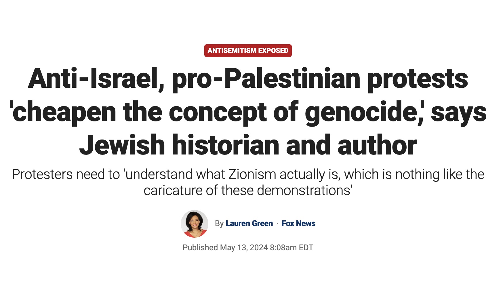  Anti-Israel, pro-Palestinian protests ‘cheapen the concept of genocide,’ says Jewish historian and author